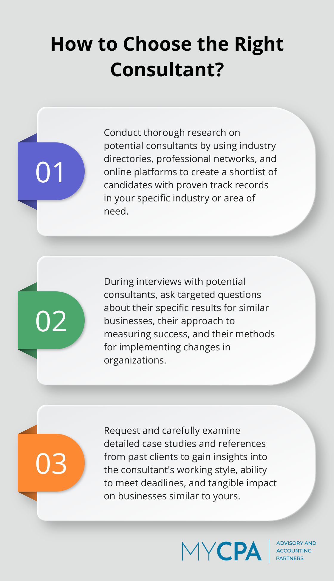 Infographic: How to Choose the Right Consultant?