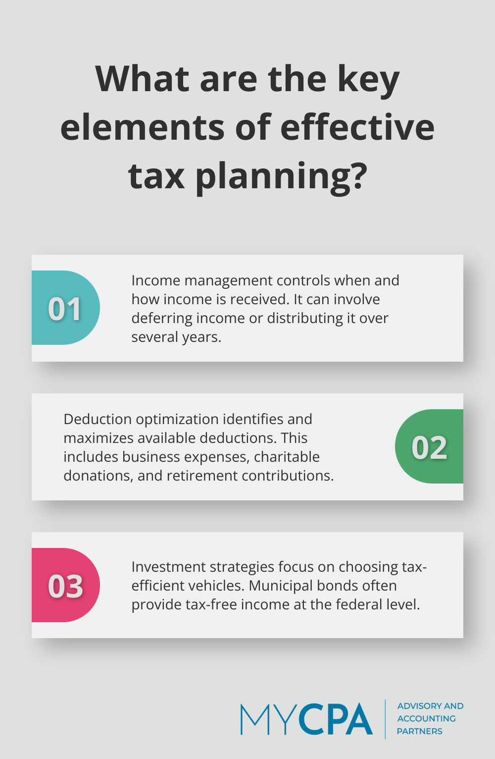 Infographic: What are the key elements of effective tax planning? - what is a tax planning