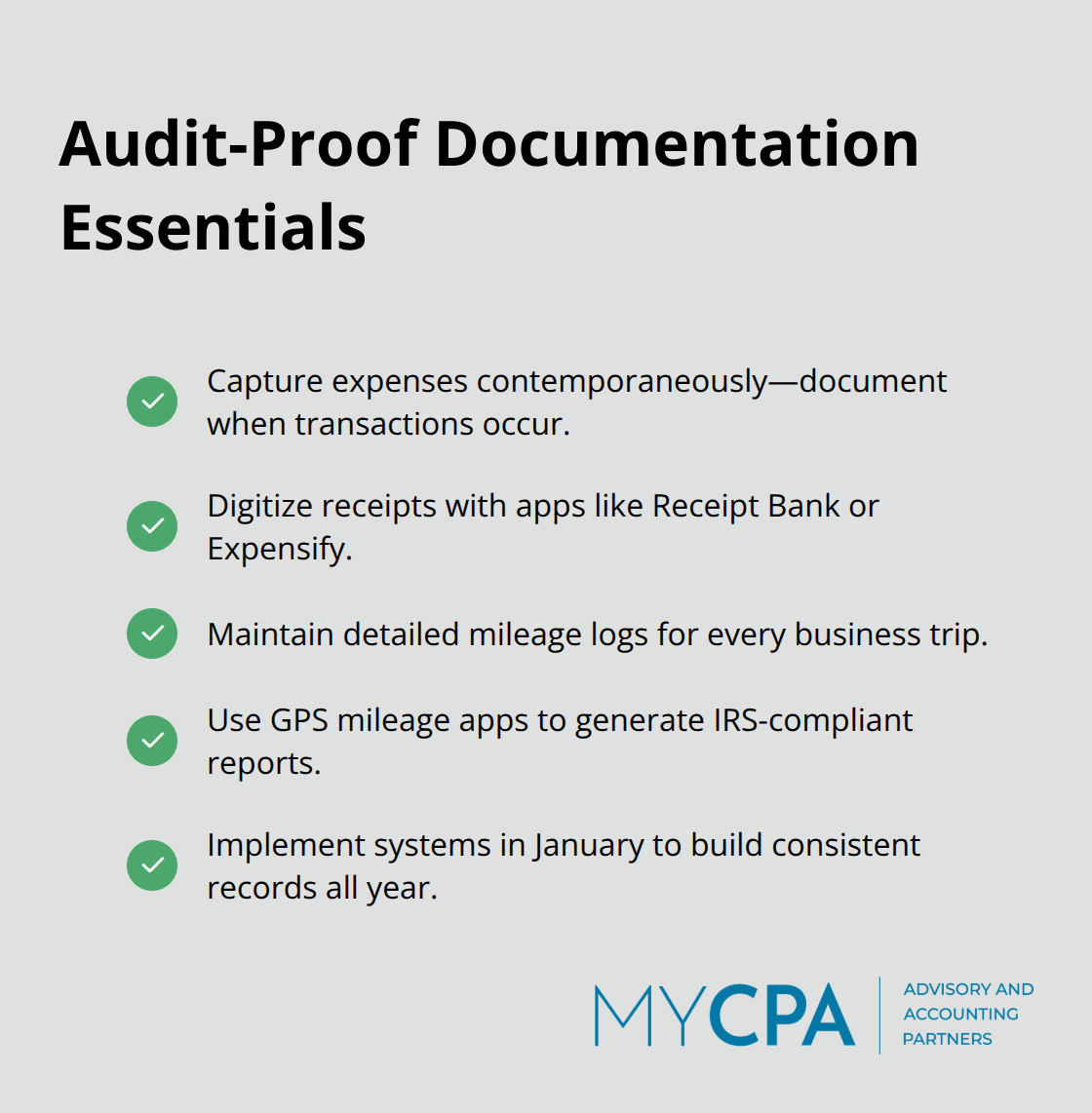 Checklist of record-keeping practices that protect deductions and streamline audits. - tax saving for small business